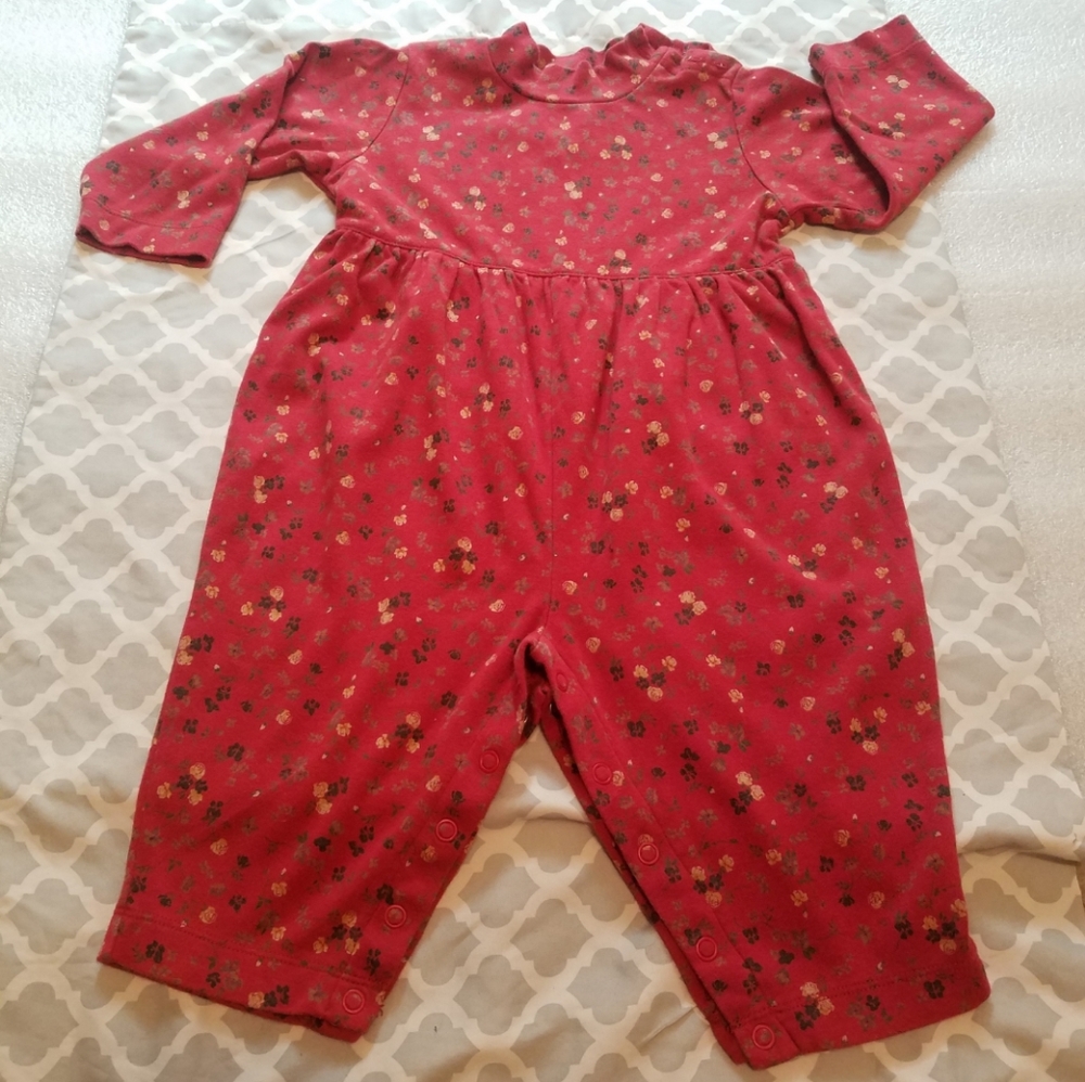 Gap Floral Mock Neck Romper/Jumpsuit